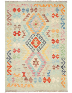 Rug Kilim Afghanistan 102x145 Pastel Aqua Orang