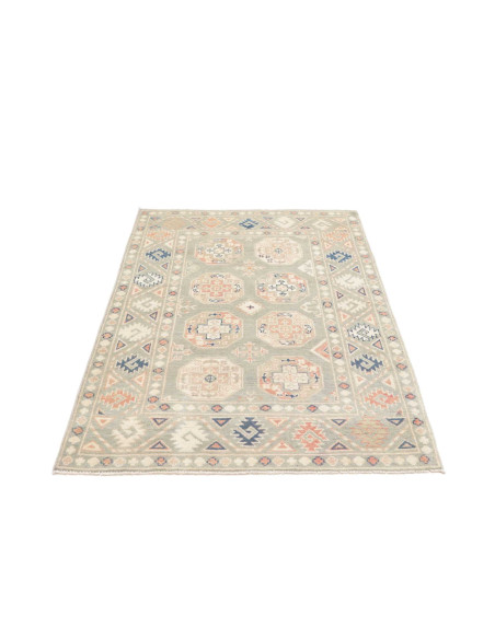 Rug Kazak Afghanistan 103x155 Sage Green Peach