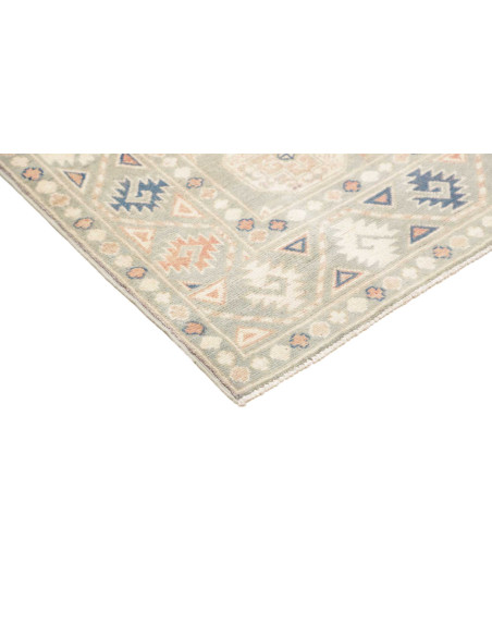 Rug Kazak Afghanistan 103x155 Sage Green Peach