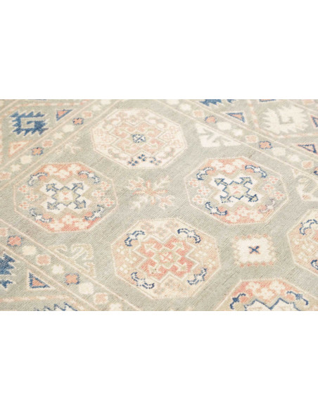 Rug Kazak Afghanistan 103x155 Sage Green Peach