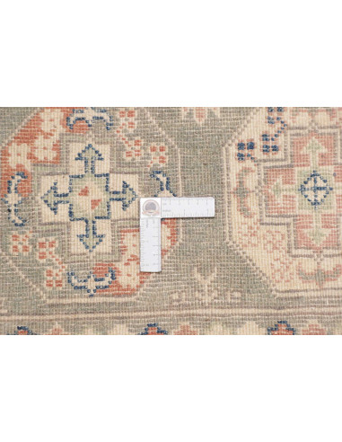 Rug Kazak Afghanistan 103x155 Sage Green Peach