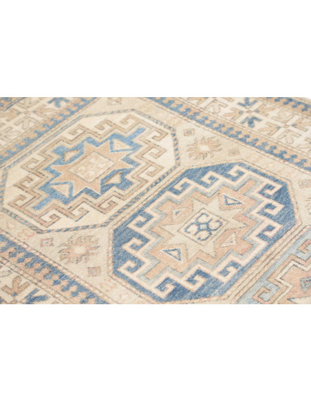 Tappeto Kazak Afghanistan 105x150 Beige Blu