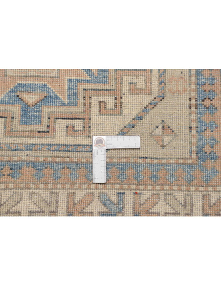 Tappeto Kazak Afghanistan 105x150 Beige Blu