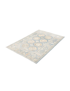 Tappeto Kazak Afghanistan 104x148 Azzurro Chiar 2