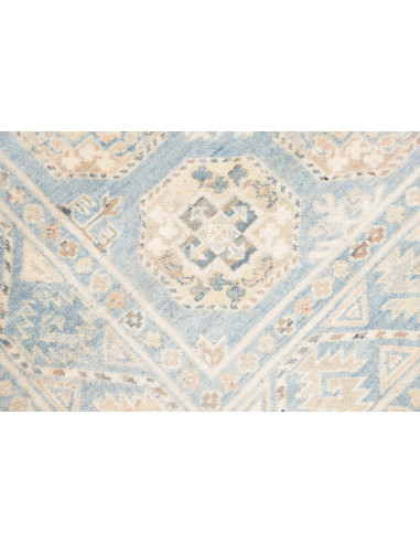 Tappeto Kazak Afghanistan 104x148 Azzurro Chiar