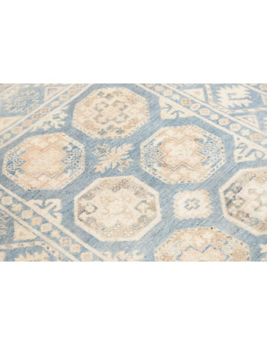 Tappeto Kazak Afghanistan 104x148 Azzurro Chiar