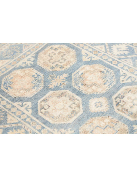 Rug Kazak Afghanistan 104x148 Light Blue Cream