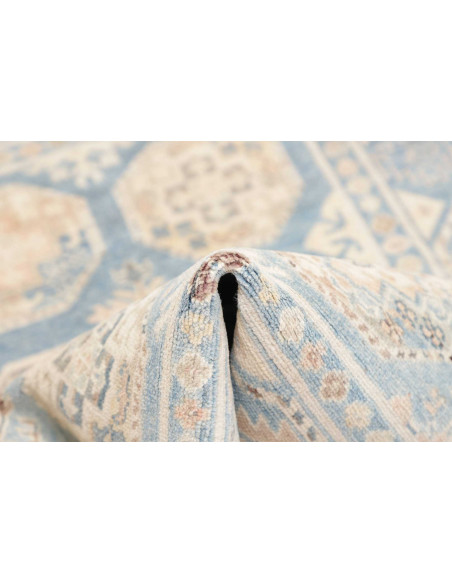 Rug Kazak Afghanistan 104x148 Light Blue Cream