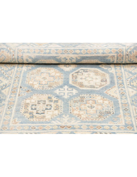Rug Kazak Afghanistan 104x148 Light Blue Cream