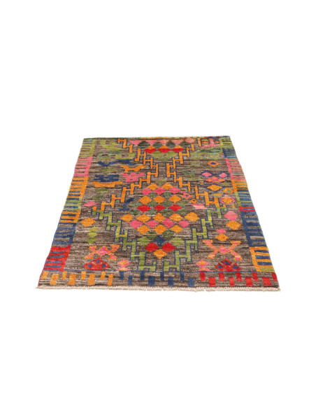Rug Berber Pakistan 99x142 Brown Grey