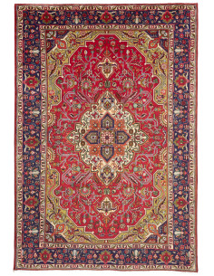 Rug Tabriz Persia brown yellow 202x302