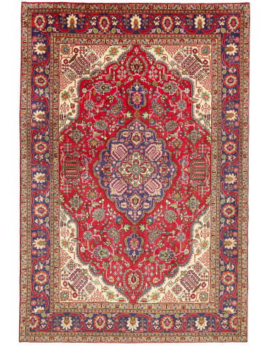 Rug Tabriz Persia brown grey 197x292