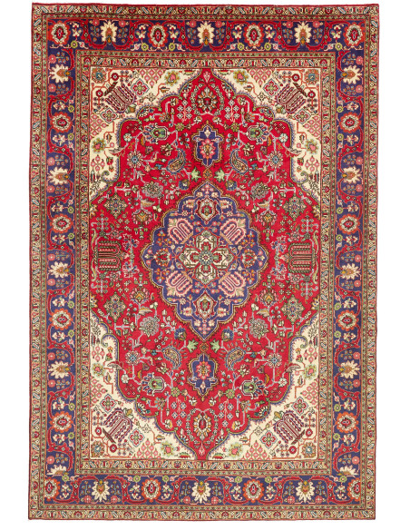 Rug Tabriz Persia brown grey 197x292