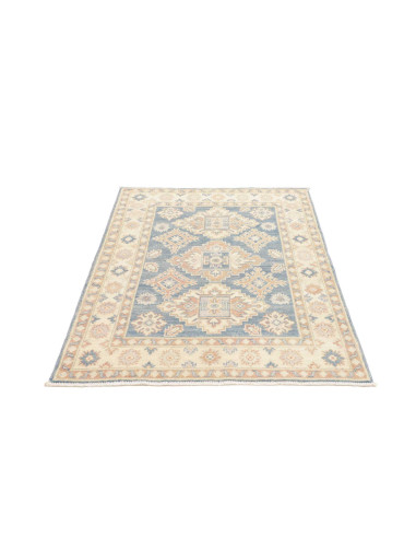 Rug Kazak Afghanistan 104x149 Dusty Blue Ivory