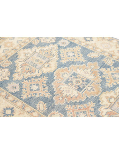 Rug Kazak Afghanistan 104x149 Dusty Blue Ivory