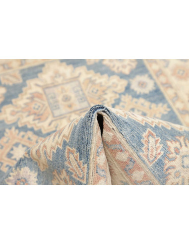 Rug Kazak Afghanistan 104x149 Dusty Blue Ivory
