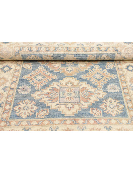Rug Kazak Afghanistan 104x149 Dusty Blue Ivory