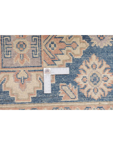 Rug Kazak Afghanistan 104x149 Dusty Blue Ivory