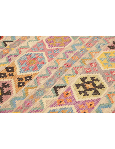 Tappeto Kilim Afghanistan 168x232 Beige Crema R
