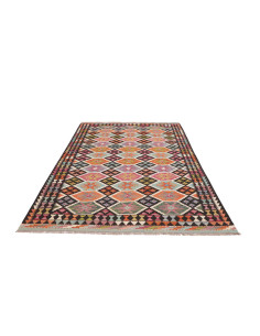 Rug Kilim Afghanistan 169x257 Dark Brown Orange 2