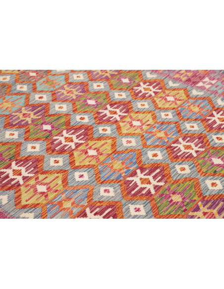 Tappeto Kilim Afghanistan 172x246 Magenta Blu A