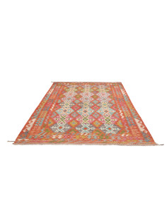 Tappeto Kilim Afghanistan 178x259 Rosso Corallo 2