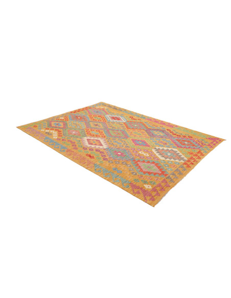 Tappeto Kilim Afghanistan 180x243 Oro Zafferano