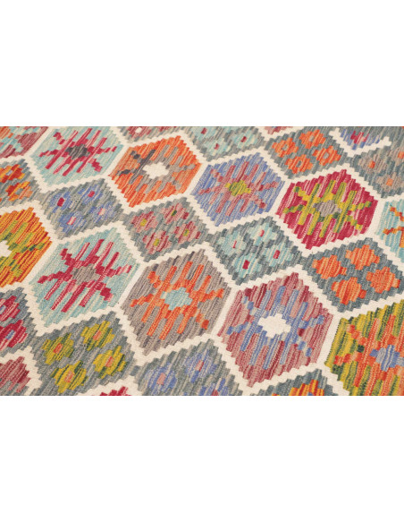 Rug Kilim Afghanistan 183x250 Grey Blue Multico