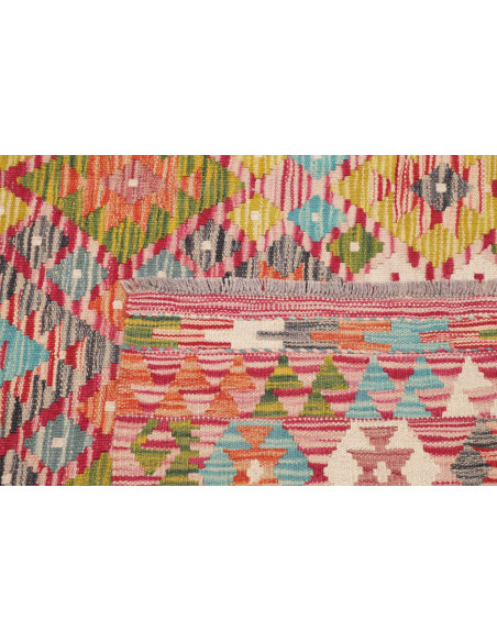 Rug Kilim Afghanistan 183x244 Red Pink Blue Tur