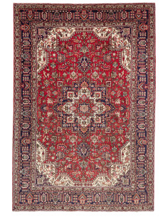 Rug Tabriz Persia brown yellow 200x293