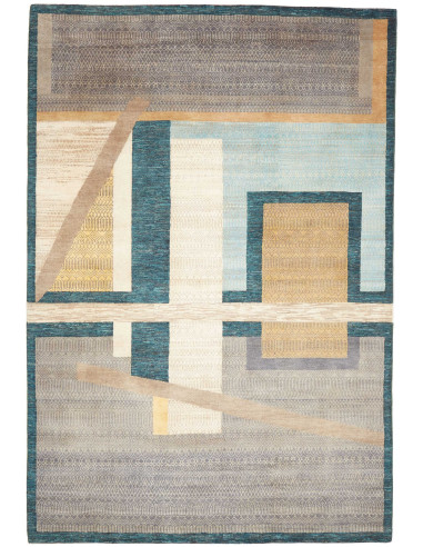 Tappeto Royal Gabbeh Pakistan 206x300 Blu Petro