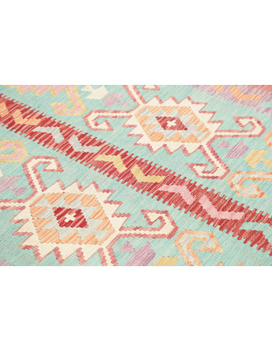 Tappeto Kilim Afghanistan 180x231 Turchese Rosa