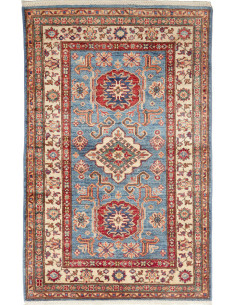 Tappeto Kazak Fine Pakistan 99x152 Blu Terracot