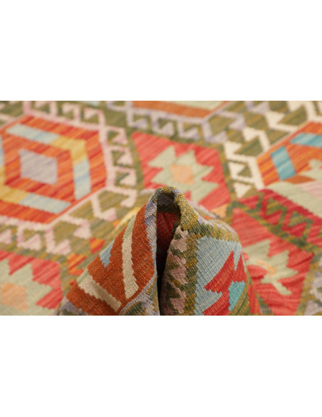 Hand Made Rug Kilim Afghanistan 180x246 Green T