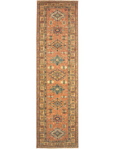 Tappeto Kazak Fine Pakistan 83x282 Terracotta A
