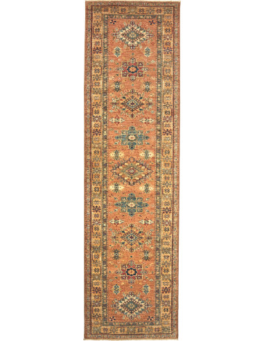 Tappeto Kazak Fine Pakistan 82x282 Ruggine Terr