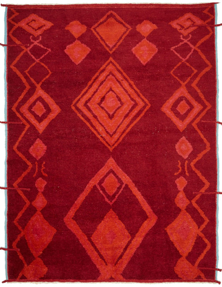 Rug Berber Pakistan 231x302 Dark Red