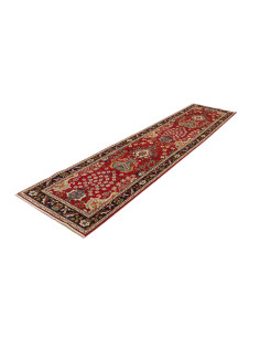 Rug Tabriz Persia brown yellow 82x342 2