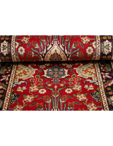 Tappeto Tabriz Persia marrone giallo 82x342