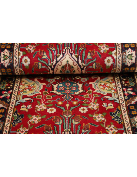 Tappeto Tabriz Persia marrone giallo 82x342
