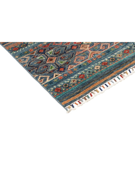 Hand Made Rug Rubin Pakistan 103x148 Blue Orang