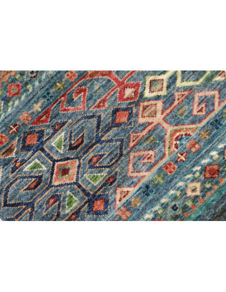 Hand Made Rug Rubin Pakistan 103x148 Blue Orang