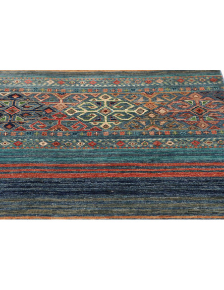 Hand Made Rug Rubin Pakistan 103x148 Blue Orang