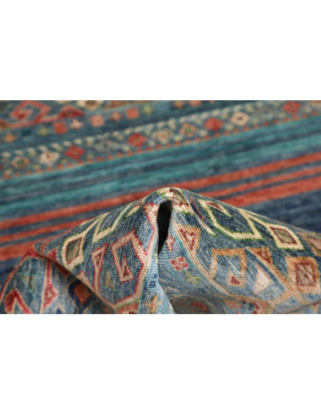 Hand Made Rug Rubin Pakistan 103x148 Blue Orang