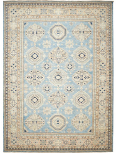 Rug Kazak Fine Pakistan 249x340 Sky Blue Cream
