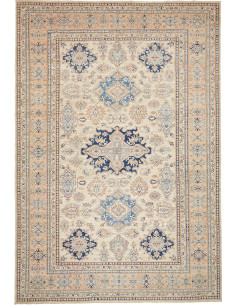 Rug Kazak Fine Pakistan 271x396 Cream Beige Nav