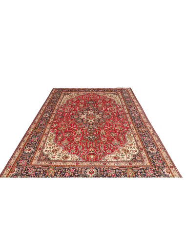 Rug Tabriz Persia brown yellow 195x288