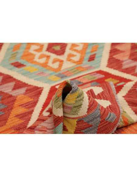 Hand Made Rug Kilim Afghanistan 97x145 Red Mult