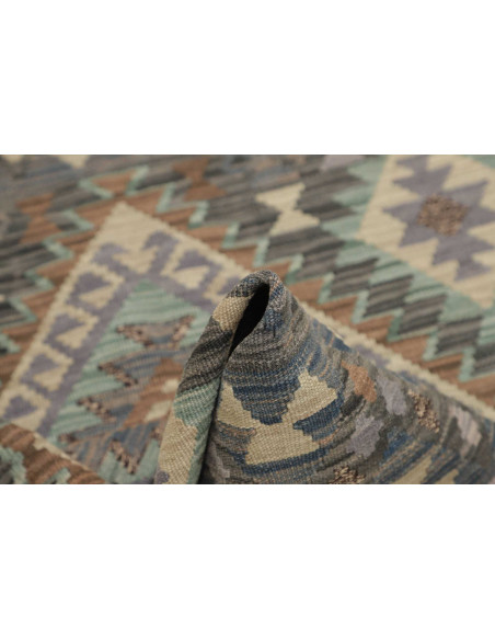 Tappeto Originale Kilim Afghanistan 100x149 Blu