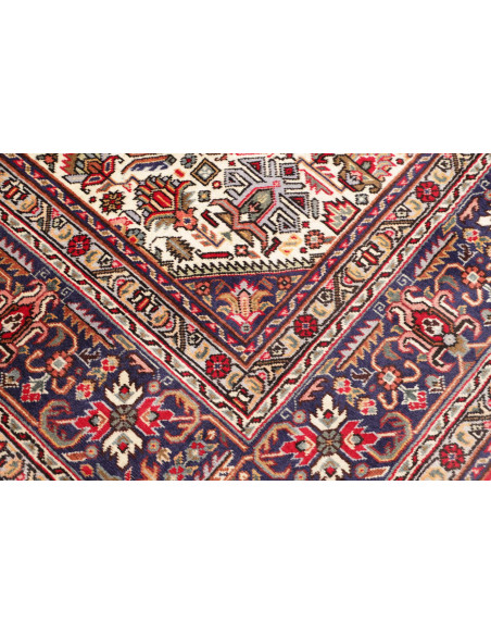 Tappeto Tabriz Persia marrone blu 200x298
